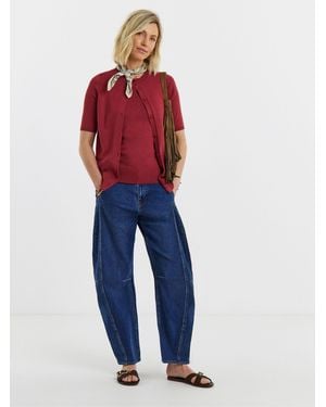 JD Williams Short Sleeve Cardigan And Vest Set - Blue