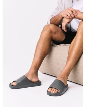 Next Chunky Eva Sliders - Brown