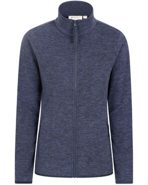Mountain Warehouse Dark Snowdon Melange Ii Full-Zip Fleece - Blue