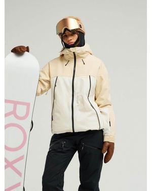 Roxy Ice Bounded Technical Snow Jacket - White