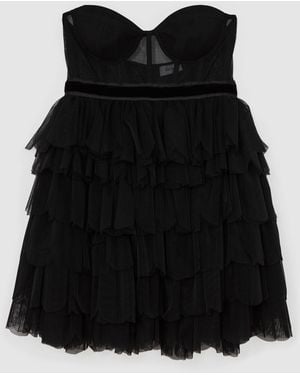 Reiss Tillie - Black | Royal Ballet Tulle Mini Dress, Us 4