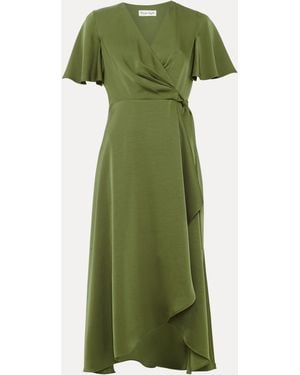 Phase Eight Julissa Satin Dress - Green