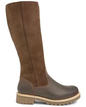 Celtic & Co. Waterproof Sheepskin Lined Tall Boots - Brown