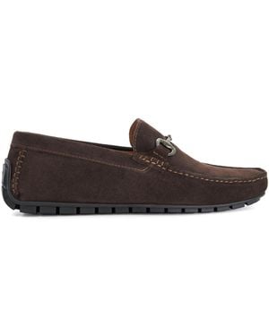 Dune Wide Fit Brackon Moccasins - Brown