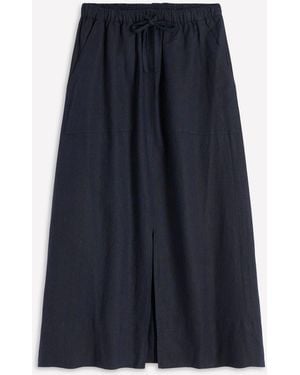 Boden Layla Linen Skirt - Blue