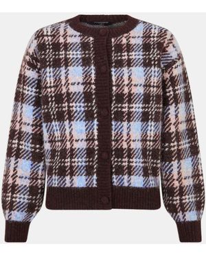 Accessorize Check Cardigan - Brown