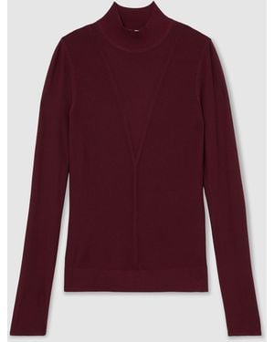Reiss Claret Selene Top - Red