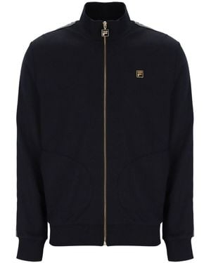 Fila Roman Full Zip Jacket With Tape And Shaped Poc - Blue