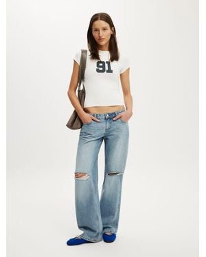 Cotton On All Day Graphic T-Shirt - Blue