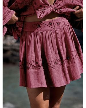 Next Embroidered Mirror Detail Rara Mini Skirt
