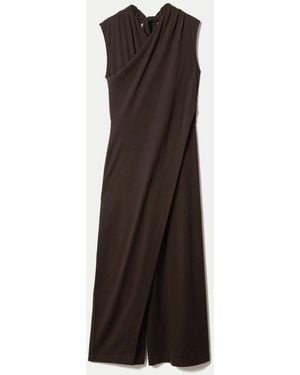 Jigsaw Pima Cotton Jumpsuit - Brown