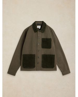 White Stuff Westgate Cord Mix Jacket - Brown