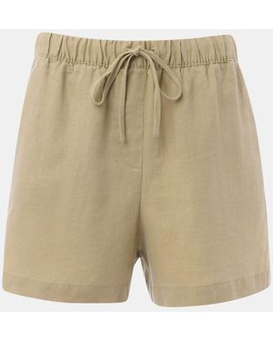 Whistles 100% Linen Elasticated Shorts - Natur