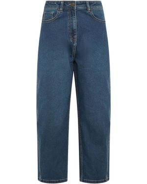 M Com Barrel Leg Jeans - Blue