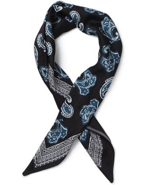 Aela Paisley Scarf - Black