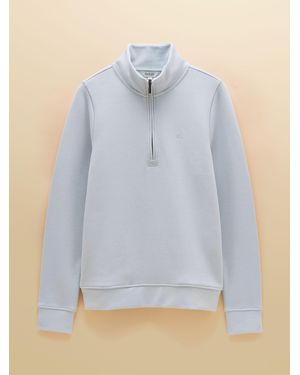 Joules Quarter Zip Funnel Neck Sweatshirt - Blue