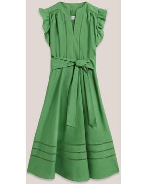 Hobbs Apple Vanessa Cotton Dress - Green