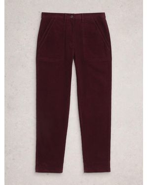 White Stuff Twister Cord Pants - Purple
