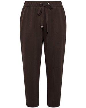 Evans Luxe Wide Leg Sweatpants - Brown