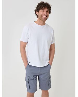 Threadbare Cargo Shorts - White