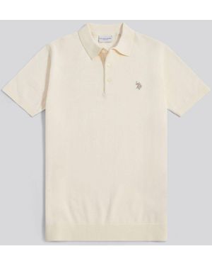 U.S. POLO ASSN. U. S. Polo Assn U. S. Polo Assn. Combed Cotton Polo Shirt - Natural