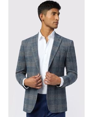 Ted Baker Stone Check Jacket - Blue