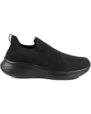 Pavers Wide Fit Memory Foam Easy Step - Black