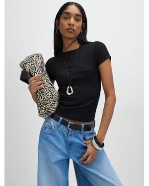 River Island Short Sleeve Texture Baby T-Shirt - Blue