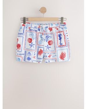 Next Next White Postcard Print - Blue