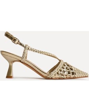 Linzi Cadence Handwoven Court Heels - Brown