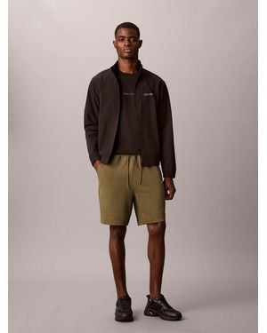 Calvin Klein Sport Heavyweight French Terry Shorts - Brown