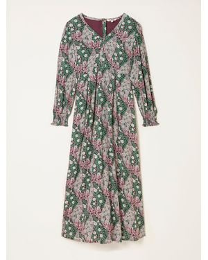 FatFace Fatface Petite Japanese Rose Midi Dress - Multicolor