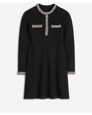 Boden Embellished Knitted Dress - Black