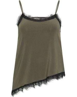 PixieGirl Petite Pixiegirl Petite Lace Trim Camisoles - Green
