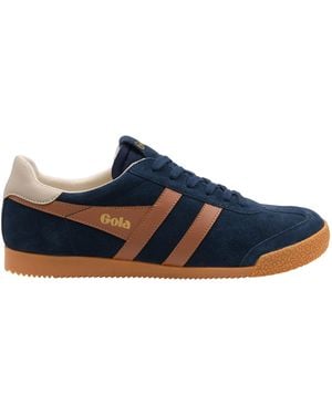 Gola Elan Suede Lace-Up Trainers - Blue