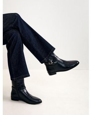 Phase Eight Leather Ankle Boots - Blue