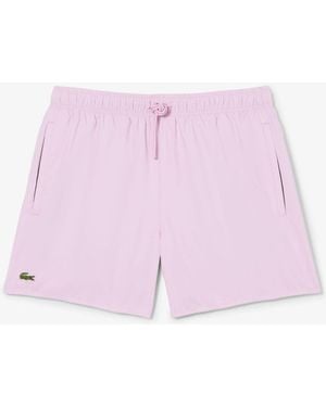 Lacoste Leichte Badeshorts - Pink