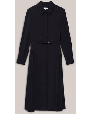 Hobbs Ginny Shirt Midi Dress - Blue