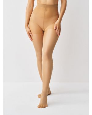 Next 20 Denier Sheer Gloss Tights 3 Pack - Natural