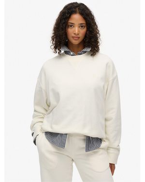 Superdry Studios Crew Neck Sweatshirt - White