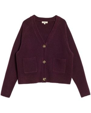 Albaray Cozy Relaxed Cardigan - Purple