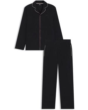BOSS Merino Pyjamas Set - Black