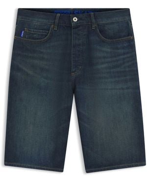HUGO Denim Skate Shorts - Blue