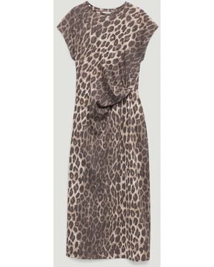 Hush Athena Twist-Detail Jersey Dress - Multicolor