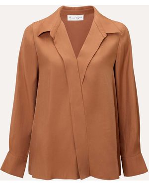 Phase Eight Rihannon Wrap Shirt - Brown