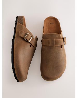 Next Tan Casual Mules - Brown