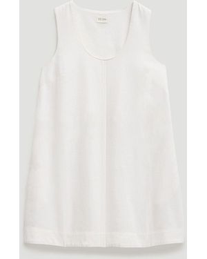 Hush Maris Linen Blend Mini Dress - White