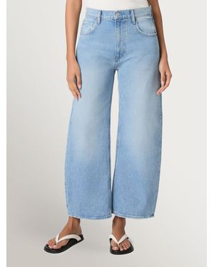 PAIGE Arellia Ankle 27 Barrell Leg Fauve Jeans - Blue