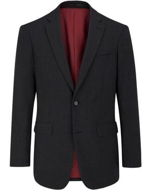 Skopes Charcoal Wool Rich Darwin Suit Jacket - Black