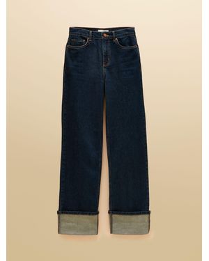 Joules Rinse Wash Denim Turn Back Jean - Blue